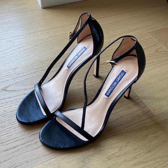 NWOT Stuart Weitzman Nudistcurve 100 Smooth Leather Sandals - Picture 8 of 8